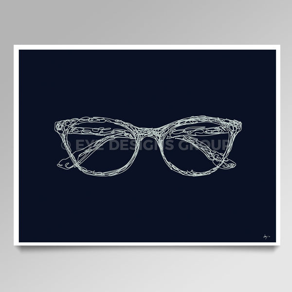 OPTICAL ART Frame Scribble I