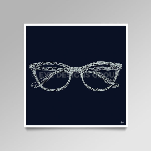 OPTICAL ART Frame Scribble I