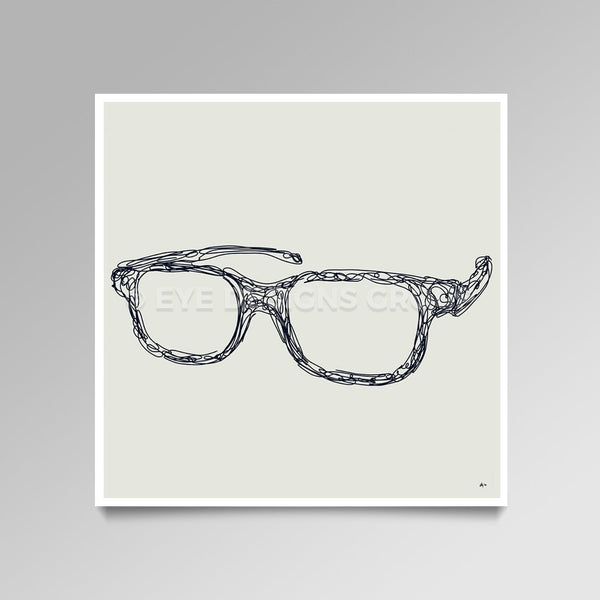 OPTICAL ART Frame Scribble III