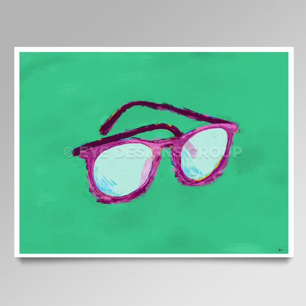 OPTICAL ART Pink Frames I