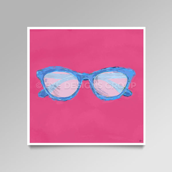 OPTICAL ART Blue Frames I