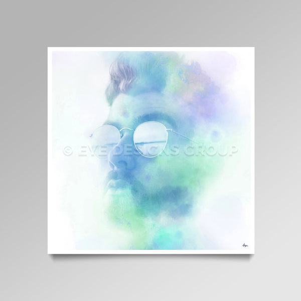 OPTICAL ART Blue Green