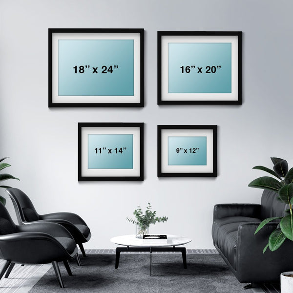 OPTICAL ART Blue Frames I